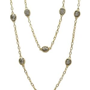 Tat2 designs Gold Faustian Coin Station Necklace